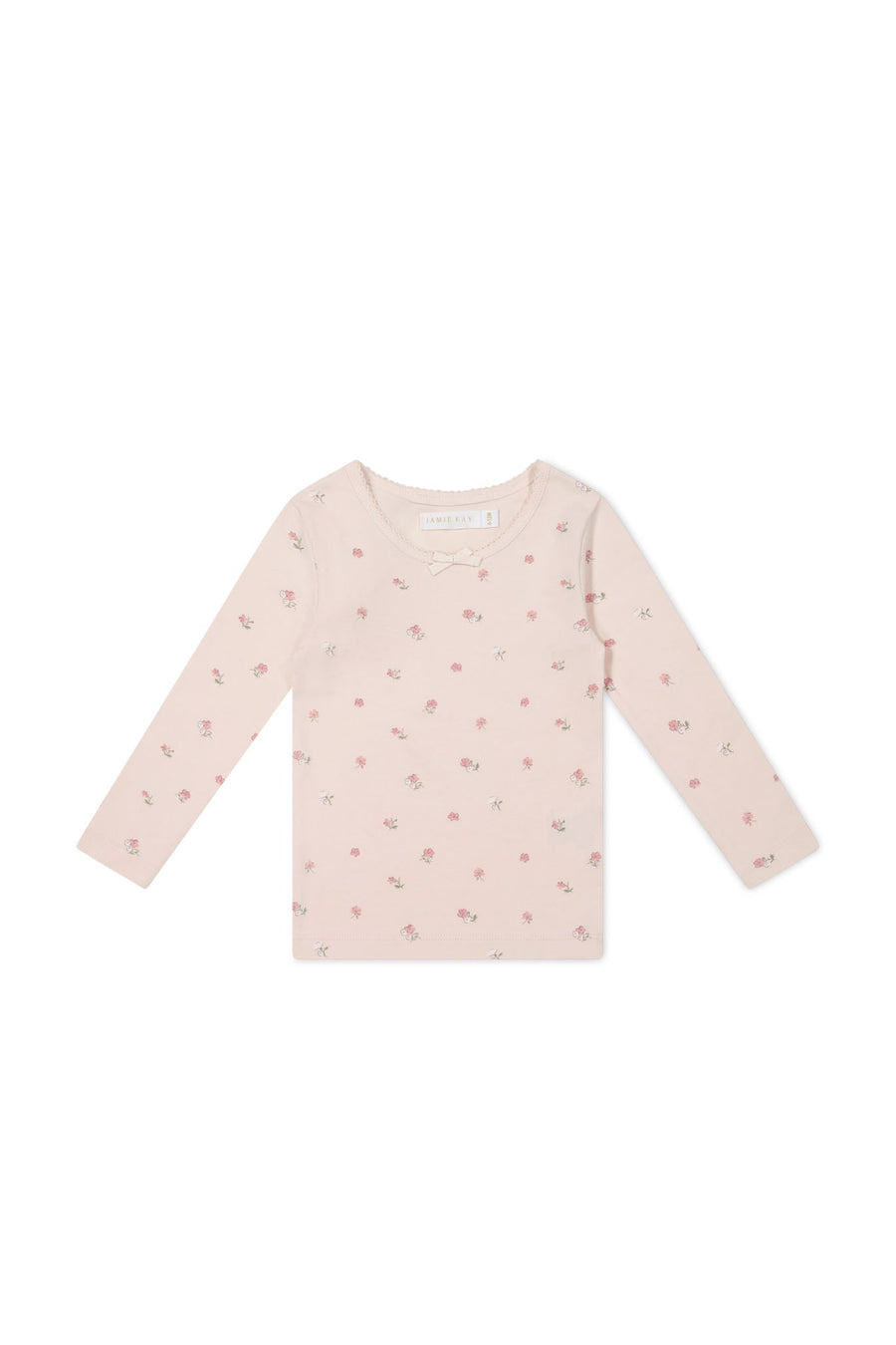 Organic Cotton Long Sleeve Top - Meredith Morganite Childrens Top from Jamie Kay Australia