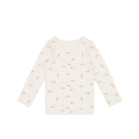 Organic Cotton Long Sleeve Top - Playful Kittens Childrens Top from Jamie Kay Australia