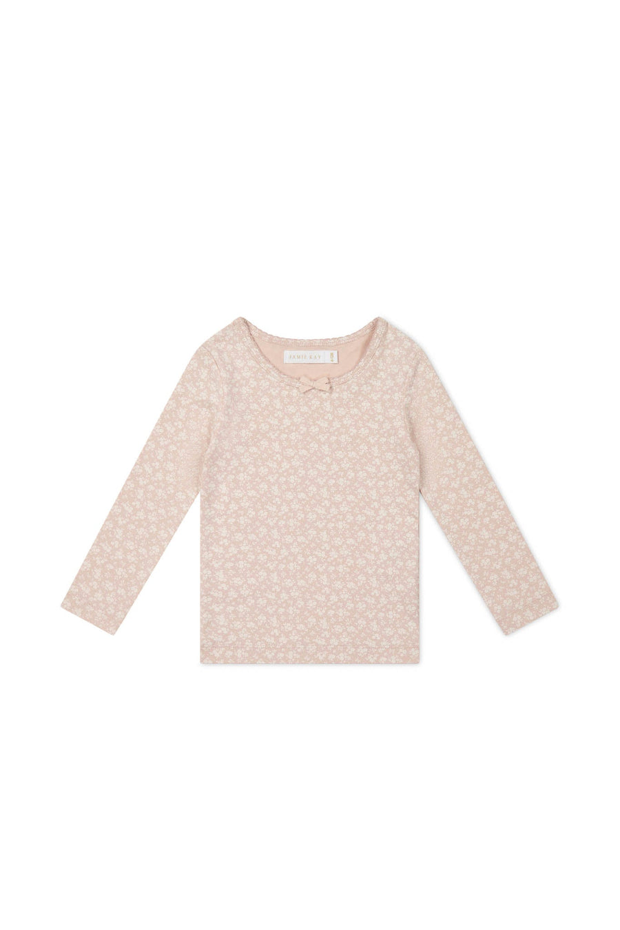 Organic Cotton Long Sleeve Top - Rosalie Field Rose Childrens Top from Jamie Kay Australia