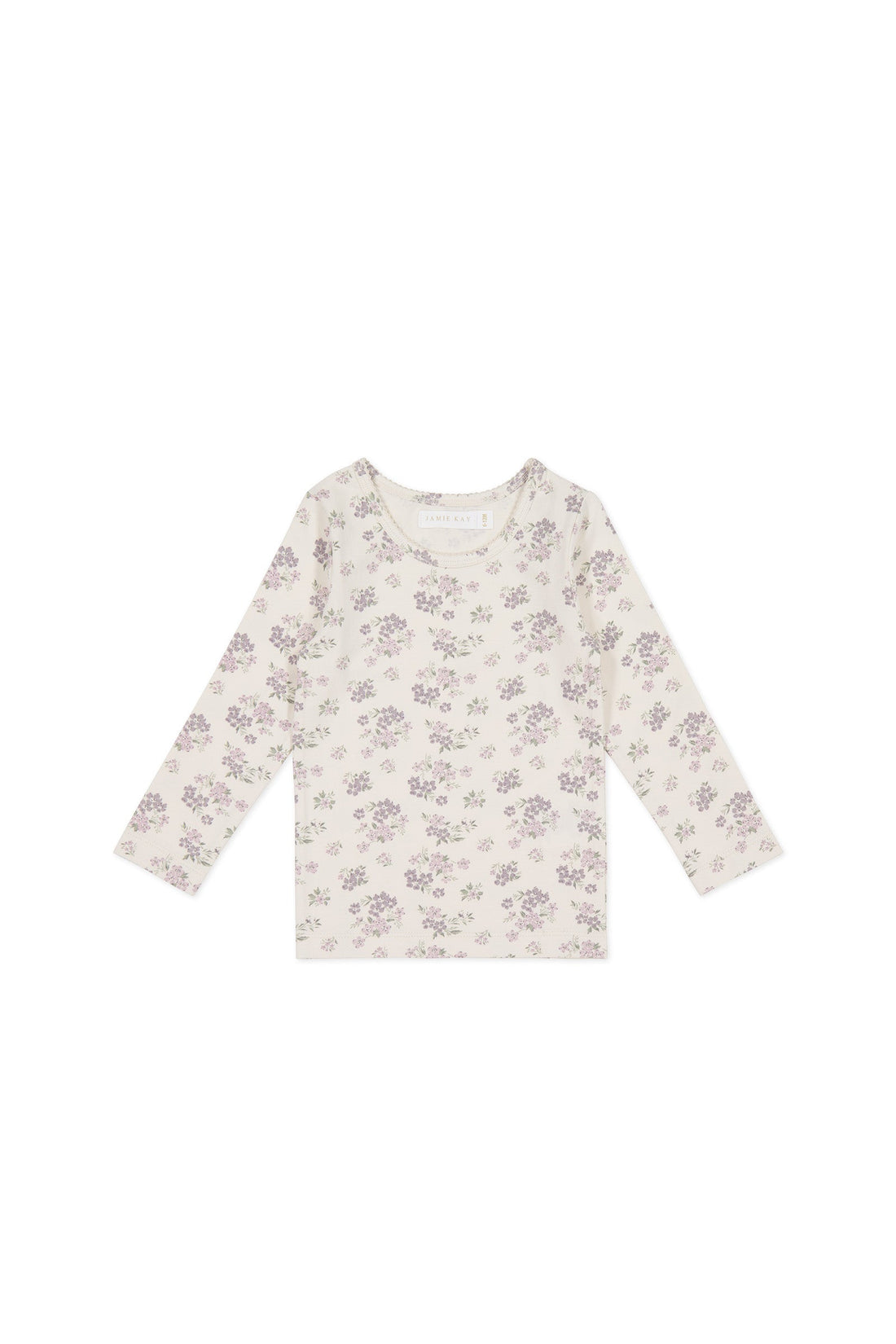 Organic Cotton Long Sleeve Top - Selena Tofu Childrens Top from Jamie Kay Australia