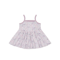 Organic Cotton Maple Singlet - Fifi Lilac Childrens Singlet from Jamie Kay Australia