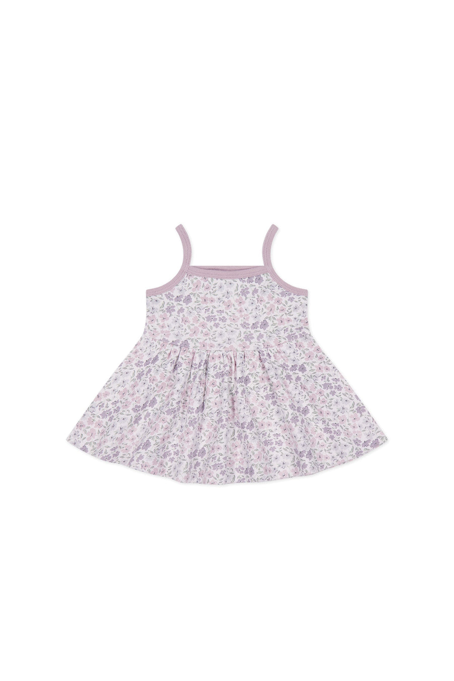 Organic Cotton Maple Singlet - Fifi Lilac Childrens Singlet from Jamie Kay Australia