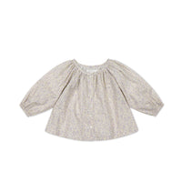 Organic Cotton Martha Top - Chloe Lavender Childrens Top from Jamie Kay Australia