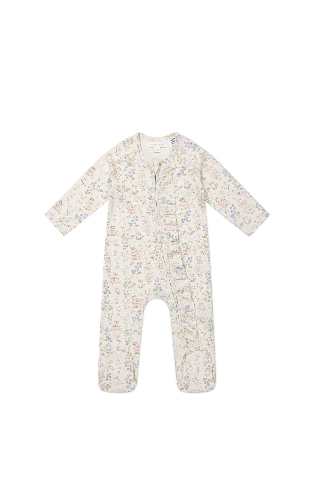 Organic Cotton Melanie Onepiece - Moons Garden Lavender Childrens Onepiece from Jamie Kay Australia