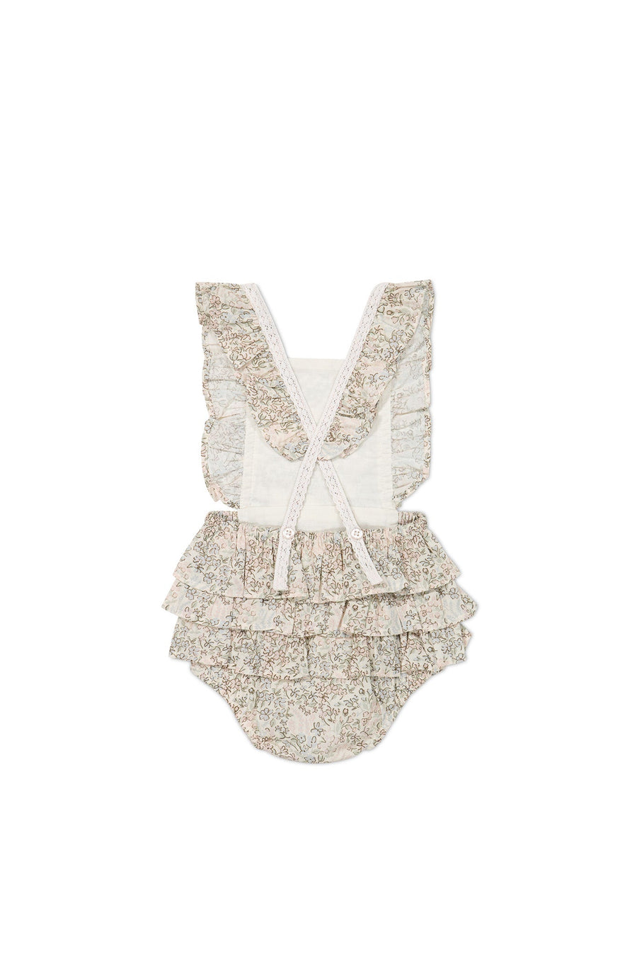 Organic Cotton Madeline Playsuit - April Harbour Childrens Playsuit from Jamie Kay Australia