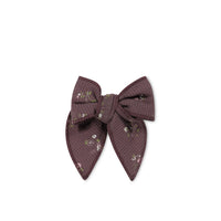 Organic Cotton Modal Bow - Petite Fleur Childrens Bow from Jamie Kay Australia