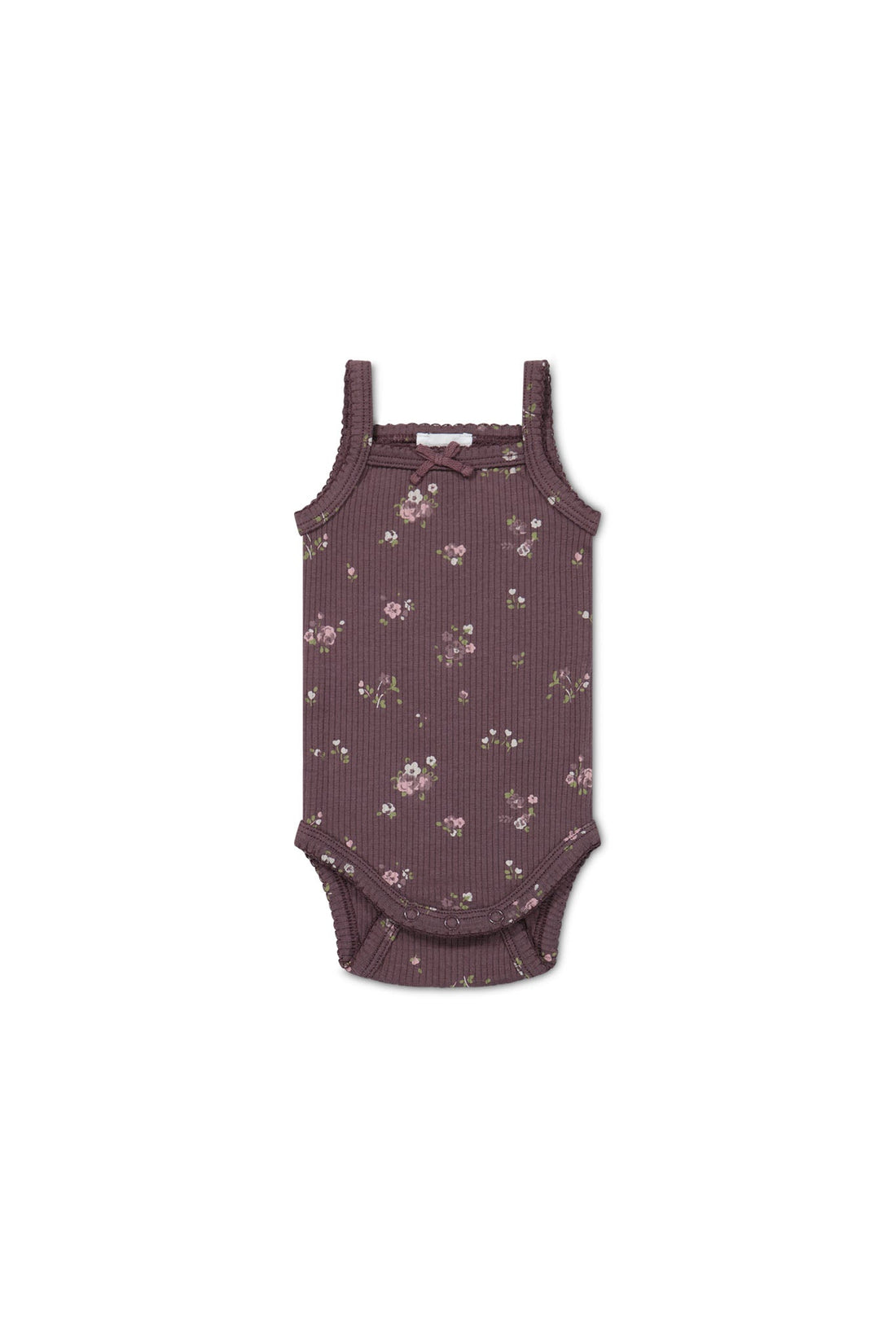 Organic Cotton Modal Bridget Singlet Bodysuit - Petite Fleur Childrens Bodysuit from Jamie Kay Australia