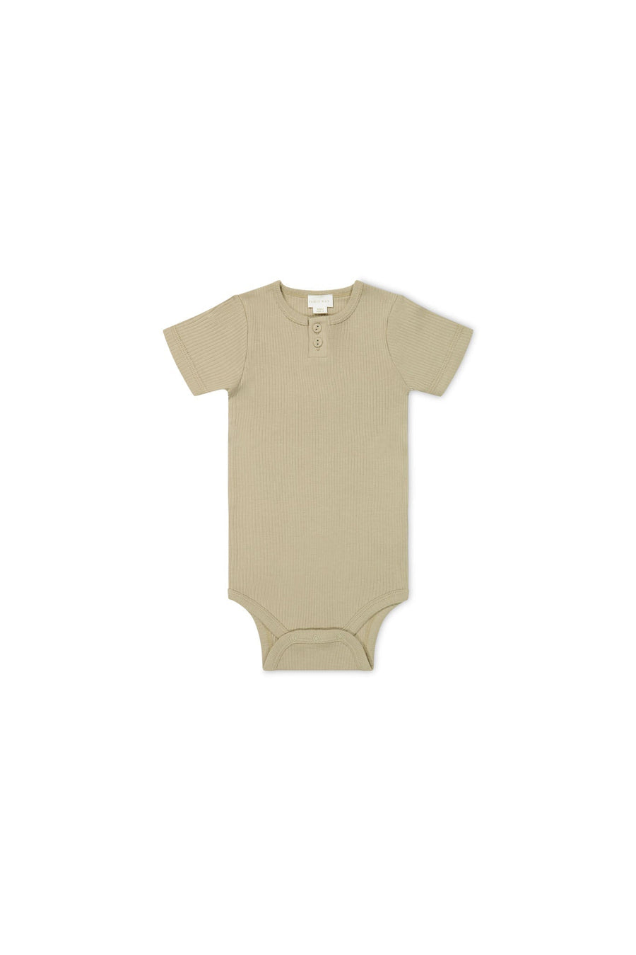 Organic Cotton Modal Darcy Rib Tee Bodysuit - Vintage Taupe Childrens Bodysuit from Jamie Kay Australia