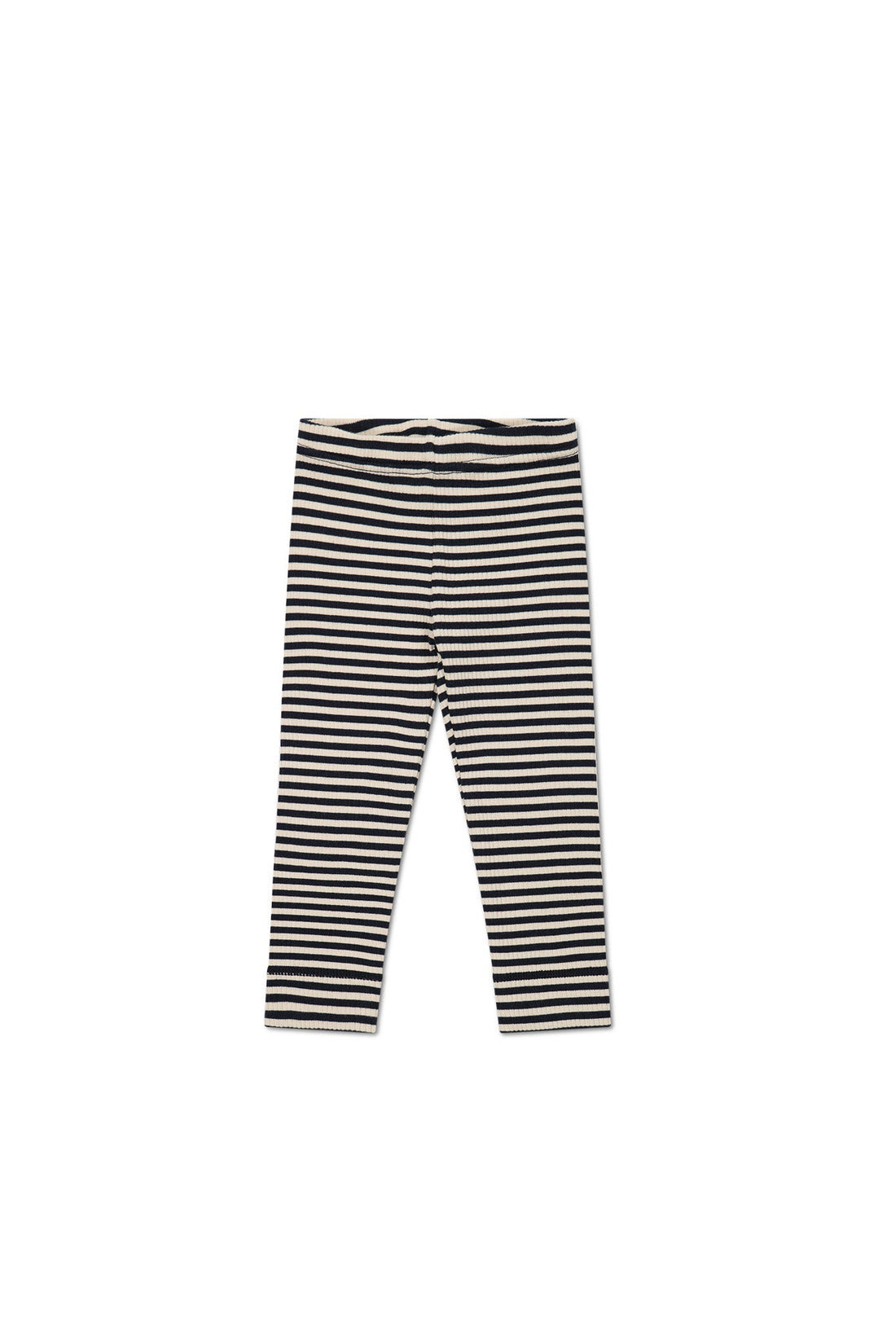 Organic Cotton Modal Everyday Legging - Narrow Stripe Constellation/Soft Clay Childrens Legging from Jamie Kay Australia