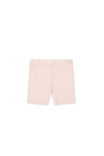 Organic Cotton Modal Elisa Bike Short - Dainty Pink Childrens Short from Jamie Kay Australia