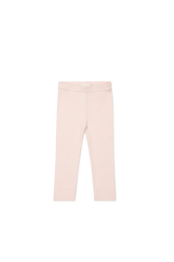 Organic Cotton Modal Everyday Legging - Dainty Pink Childrens Legging from Jamie Kay Australia