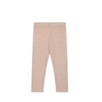 Organic Cotton Modal Everyday Legging - Dusky Rose Marle Childrens Legging from Jamie Kay Australia