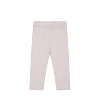 Organic Cotton Modal Everyday Legging - Violet Tint Childrens Legging from Jamie Kay Australia