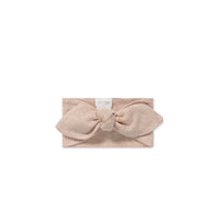 Organic Cotton Modal Headband - Dusky Rose Marle Childrens Headband from Jamie Kay Australia