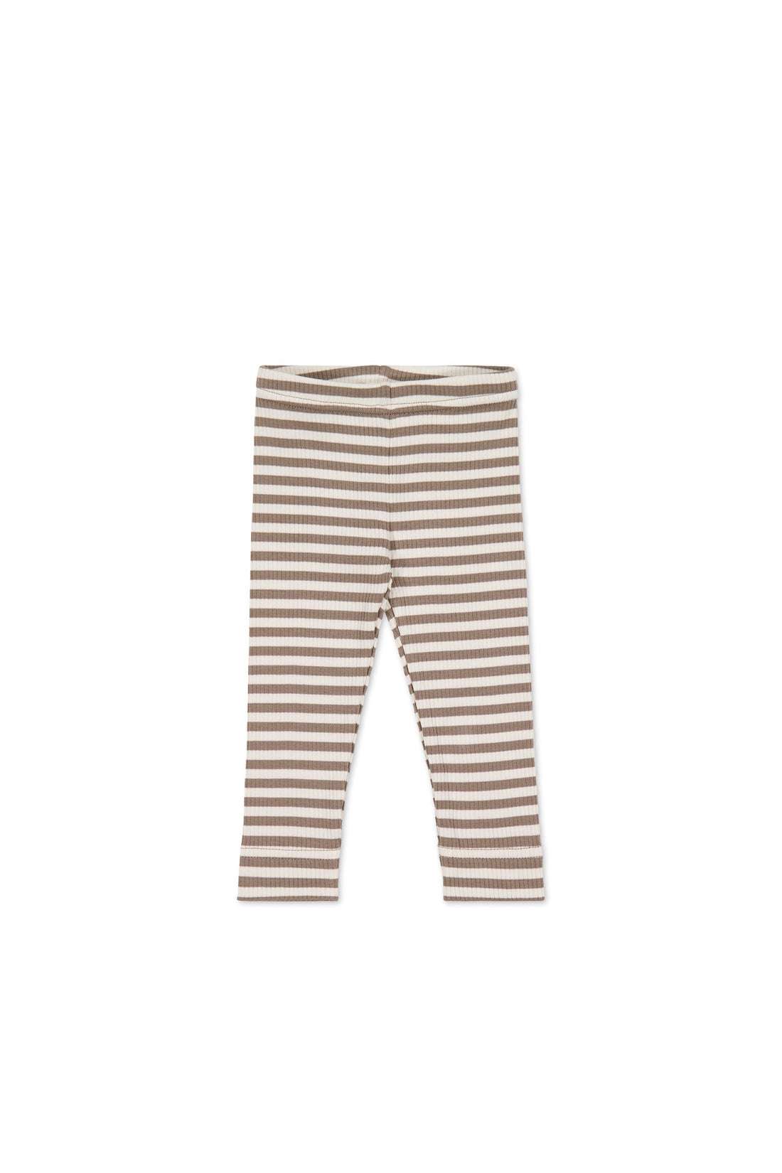Organic Cotton Modal Legging - Narrow Stripe Tweed/Cloud Childrens Legging from Jamie Kay Australia
