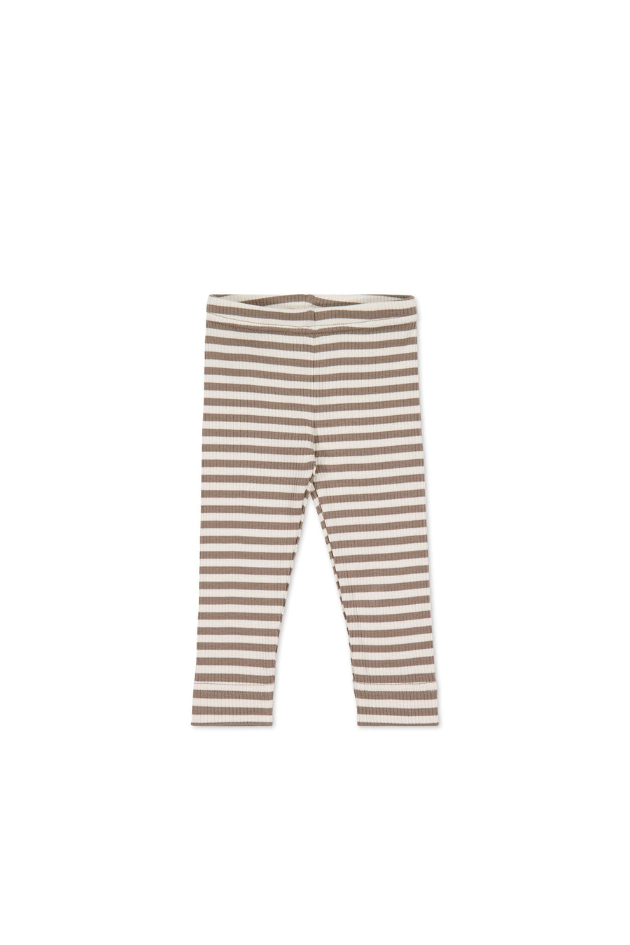 Organic Cotton Modal Legging - Narrow Stripe Tweed/Cloud Childrens Legging from Jamie Kay Australia