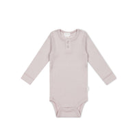 Organic Cotton Modal Long Sleeve Bodysuit - Luna Childrens Bodysuit from Jamie Kay Australia