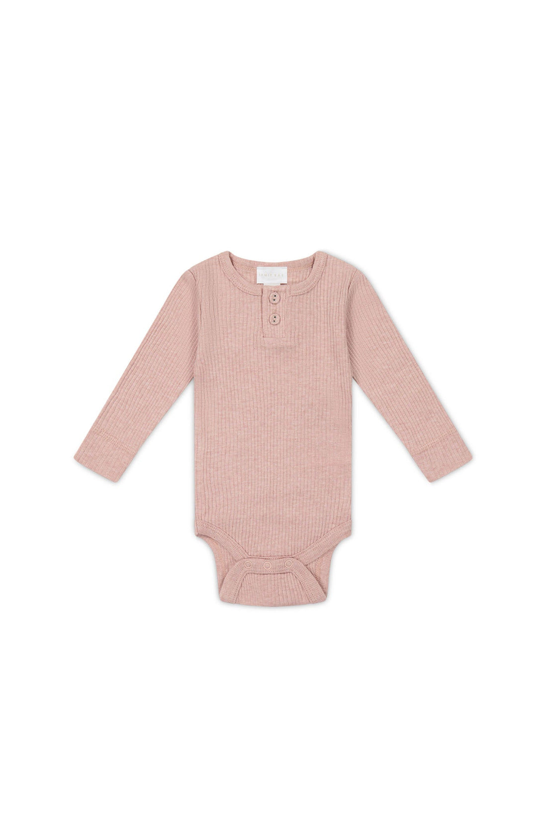 Organic Cotton Modal Long Sleeve Bodysuit - Peony Marle Childrens Bodysuit from Jamie Kay Australia