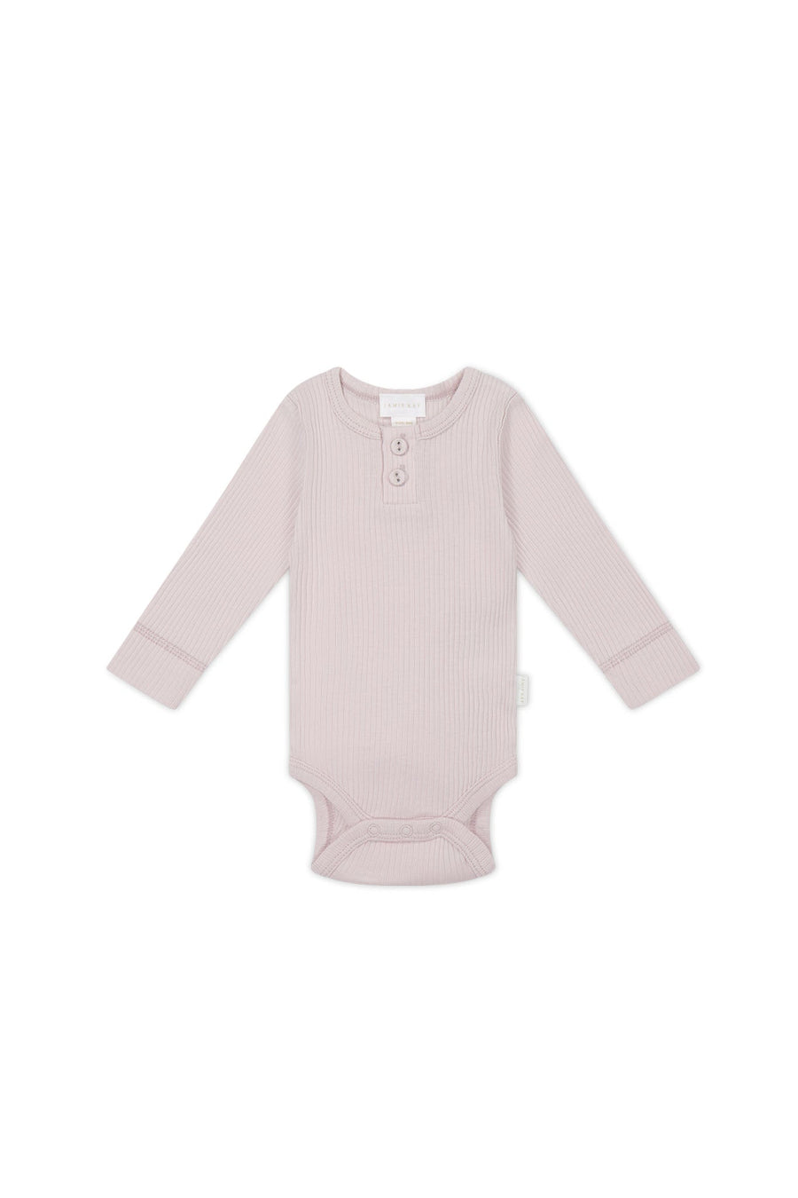 Organic Cotton Modal Long Sleeve Bodysuit - Violet Tint Childrens Bodysuit from Jamie Kay Australia