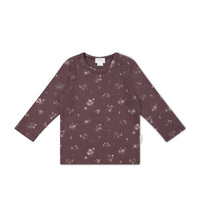 Organic Cotton Modal Long Sleeve Top - Petite Fleur Childrens Top from Jamie Kay Australia