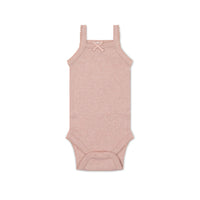 Organic Cotton Modal Singlet Bodysuit - Peony Marle Childrens Bodysuit from Jamie Kay Australia