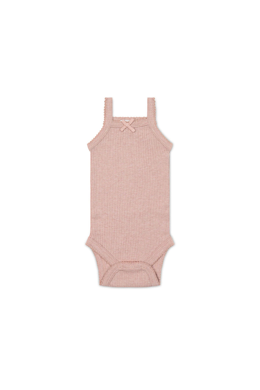 Organic Cotton Modal Singlet Bodysuit - Peony Marle Childrens Bodysuit from Jamie Kay Australia