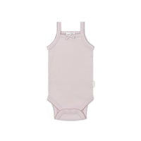 Organic Cotton Modal Singlet Bodysuit - Violet Tint Childrens Bodysuit from Jamie Kay Australia