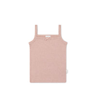 Organic Cotton Modal Singlet - Peony Marle Childrens Singlet from Jamie Kay Australia