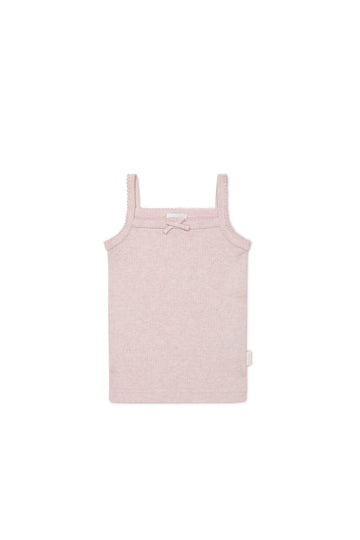 Organic Cotton Modal Singlet - Violet Marle Childrens Singlet from Jamie Kay Australia