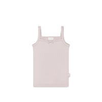 Organic Cotton Modal Singlet - Violet Tint Childrens Singlet from Jamie Kay Australia