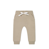 Organic Cotton Morgan Track Pant - Fawn Childrens Pant from Jamie Kay Australia