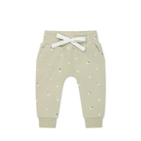 Organic Cotton Morgan Track Pant - Fresh Apples Abbey Medium Childrens Pant from Jamie Kay Australia