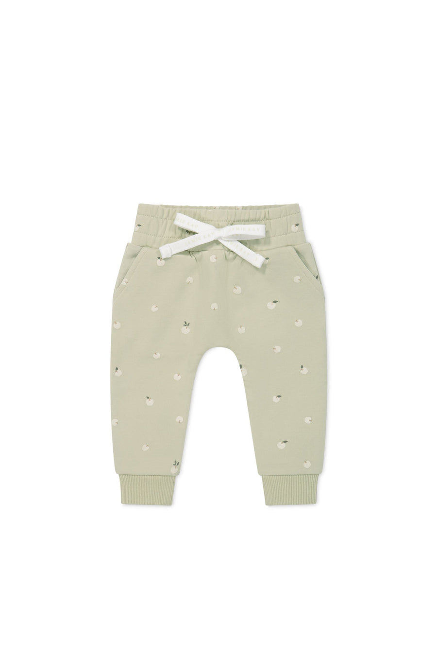 Organic Cotton Morgan Track Pant - Fresh Apples Abbey Medium Childrens Pant from Jamie Kay Australia