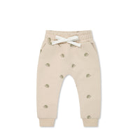 Organic Cotton Morgan Track Pant - Henry Hedgehog Birch Childrens Pant from Jamie Kay Australia