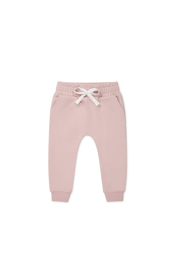 Organic Cotton Morgan Track Pant - Shell Pink Childrens Pant from Jamie Kay Australia