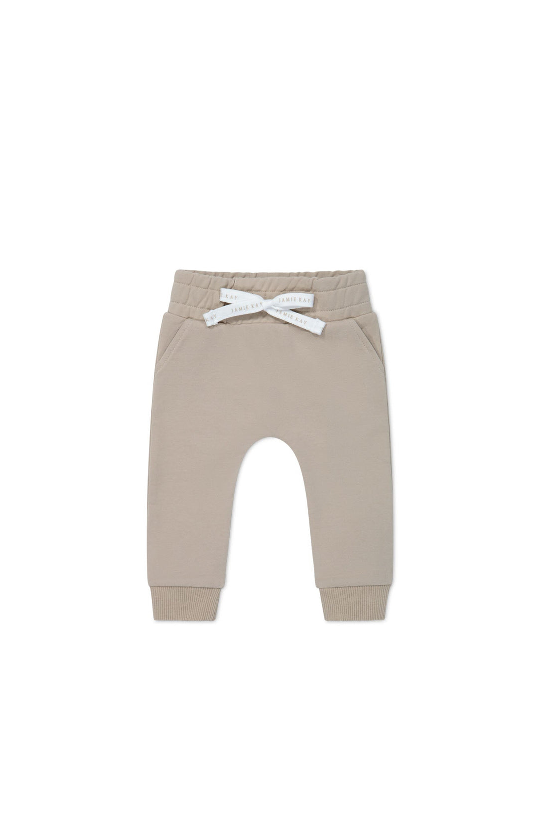 Organic Cotton Morgan Track Pant - Vintage Taupe Childrens Pant from Jamie Kay Australia