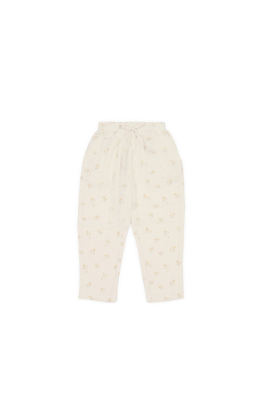 Organic Cotton Muslin Cordelia Pant - Pauline Chamomile Childrens Pant from Jamie Kay Australia