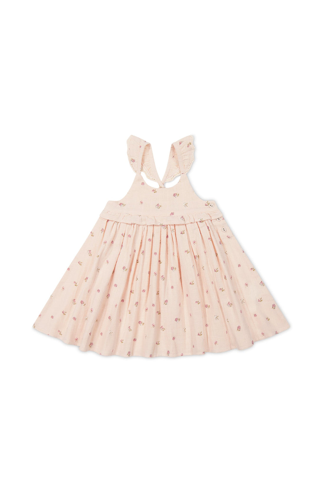 Organic Cotton Muslin Lola Dress - Meredith Morganite Childrens Dress from Jamie Kay Australia