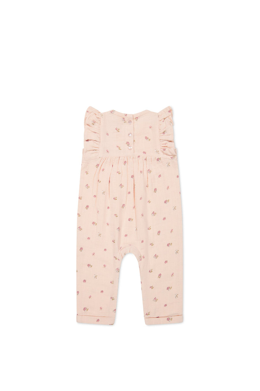 Organic Cotton Muslin Sadie Romper - Meredith Morganite Childrens Romper from Jamie Kay Australia