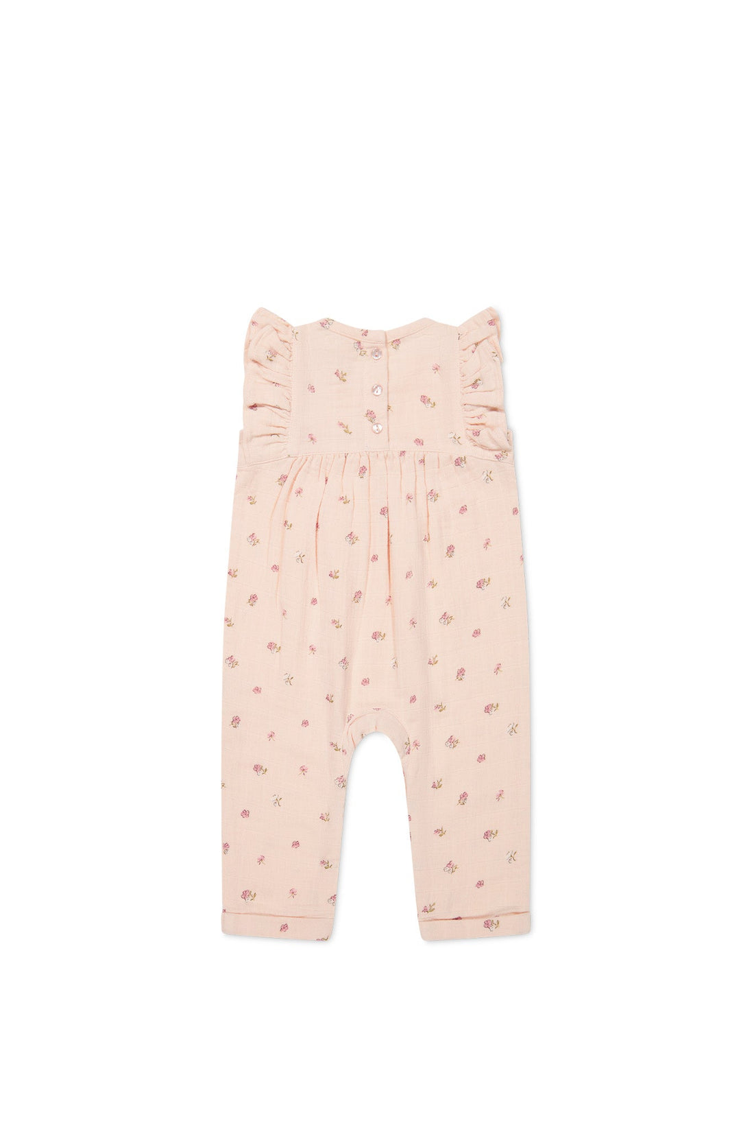 Organic Cotton Muslin Sadie Romper - Meredith Morganite Childrens Romper from Jamie Kay Australia