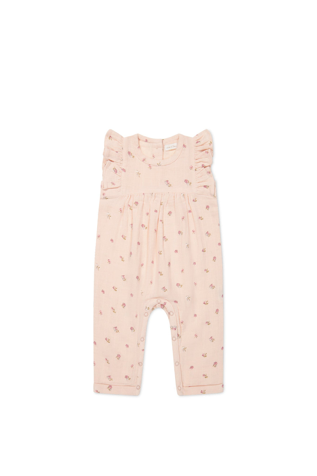 Organic Cotton Muslin Sadie Romper - Meredith Morganite Childrens Romper from Jamie Kay Australia