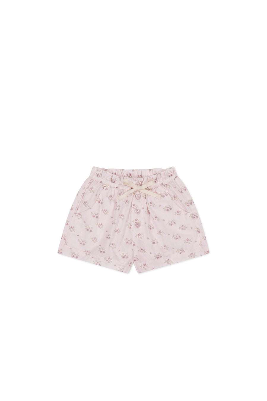 Organic Cotton Neve Short - Rose Floral Pink Childrens Short from Jamie Kay Australia