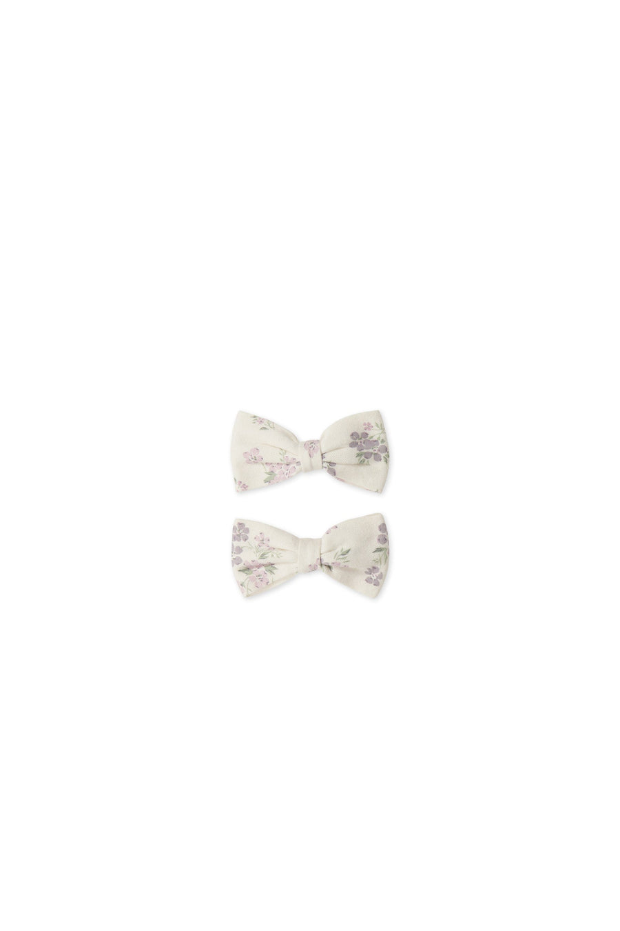 Organic Cotton Noelle 2pk Bow - Selena Tofu Childrens Hair Bow from Jamie Kay Australia