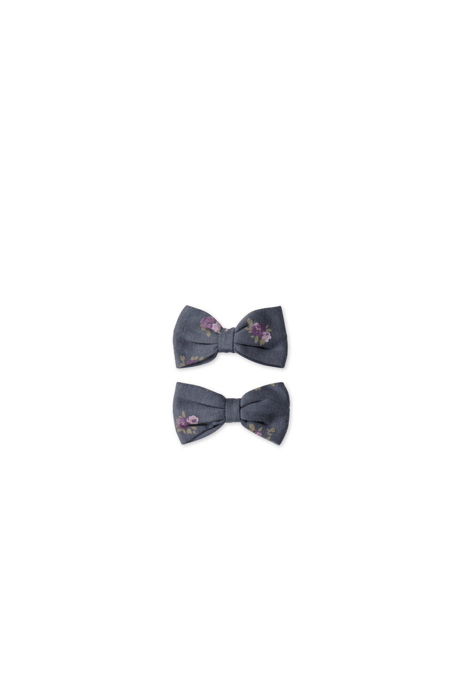 Organic Cotton Noelle 2pk Bow - Simone Lava Childrens Hair Bow from Jamie Kay Australia