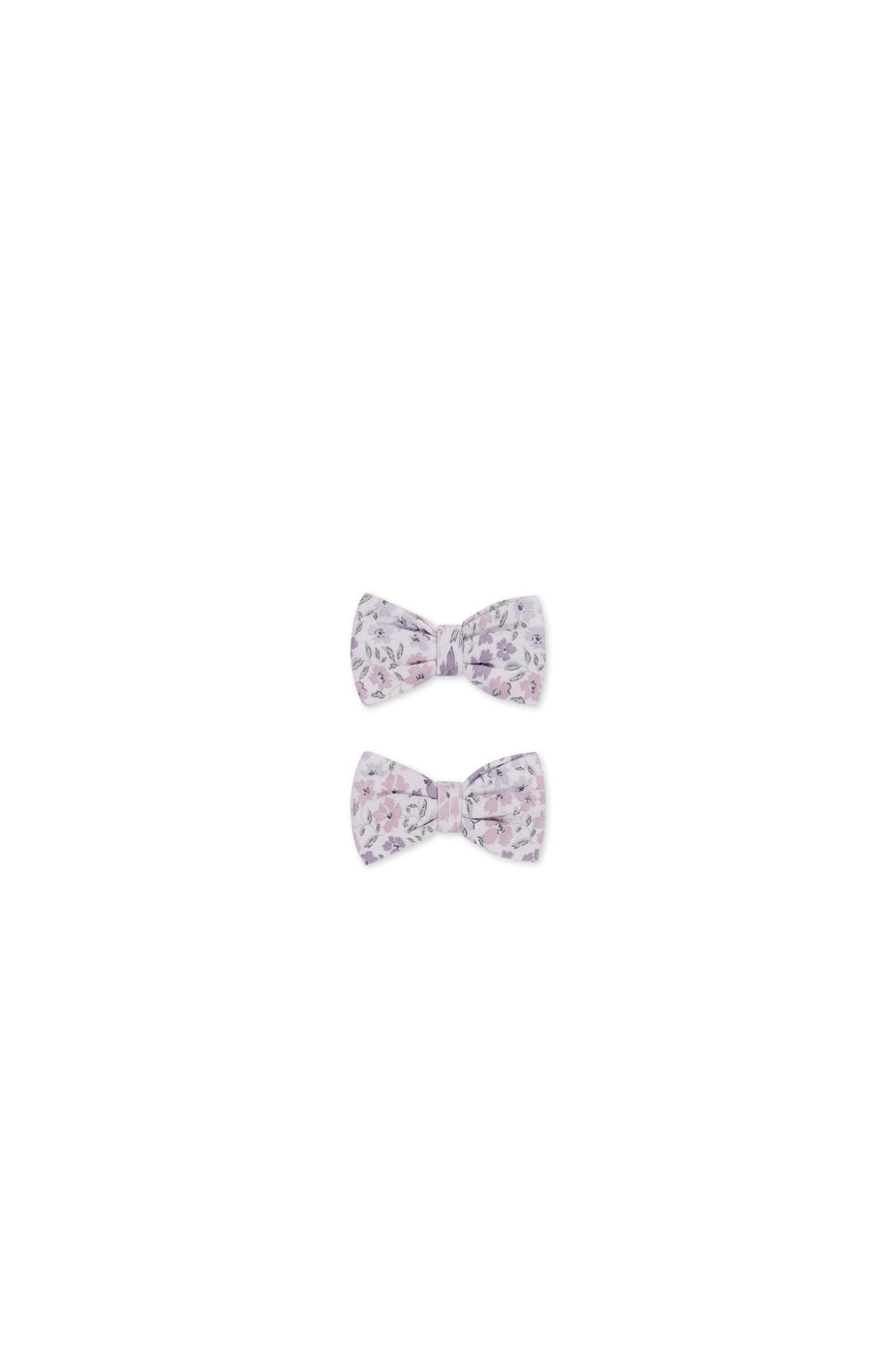 Organic Cotton Noelle 2pk Bow - Fifi Lilac Childrens Hair Bow from Jamie Kay Australia