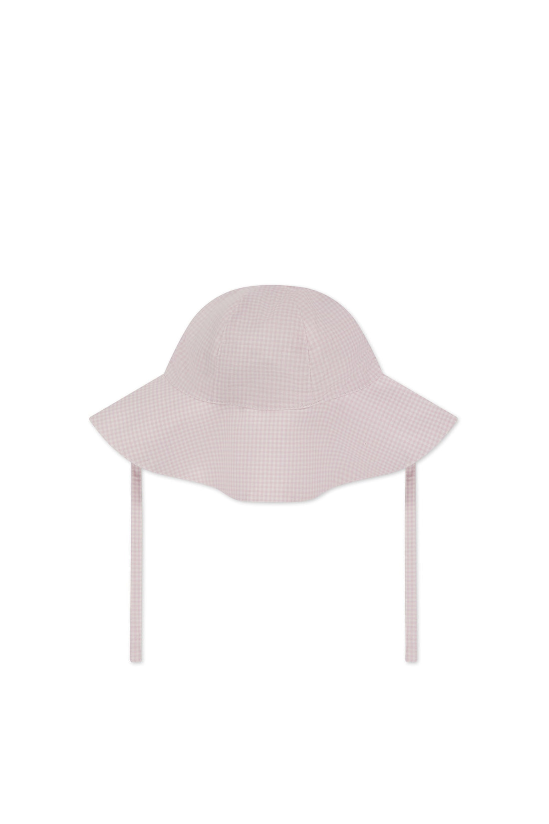 Organic Cotton Noelle Hat - Mini Woven Gingham Violet Childrens Hat from Jamie Kay Australia