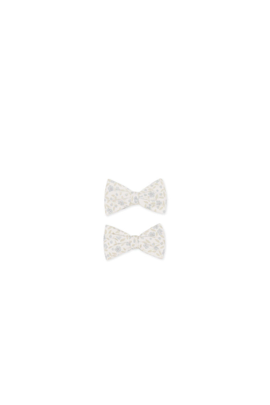 Organic Cotton Noelle 2pk Bow - Elodie Whisper White Childrens Hair Bow from Jamie Kay Australia