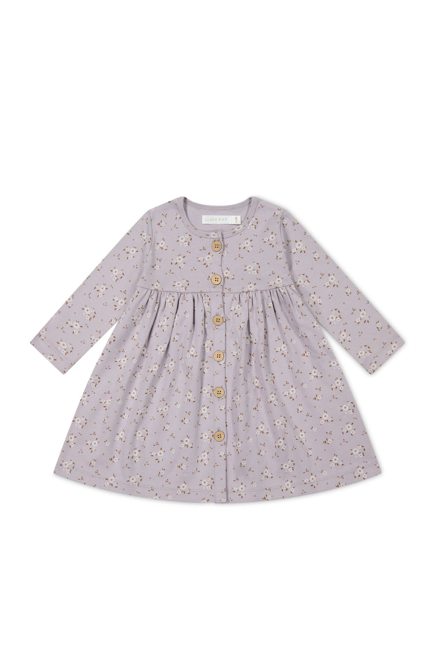 Organic Cotton Poppy Dress - Lulu Bloom Iris Childrens Dress from Jamie Kay Australia