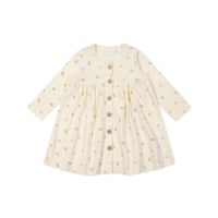 Organic Cotton Poppy Dress - Meredith Egret Childrens Dress from Jamie Kay Australia