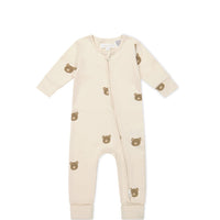 Organic Cotton Reese Onepiece - Bobbie Bear Tofu Childrens Onepiece from Jamie Kay Australia